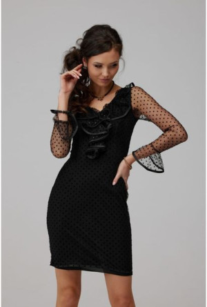Czarna sukienka Dots