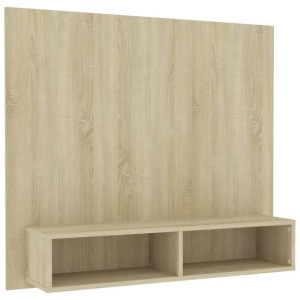 Szafka ścienna pod TV, dąb sonoma, 102 x 23,5 x 90 cm, płyta
