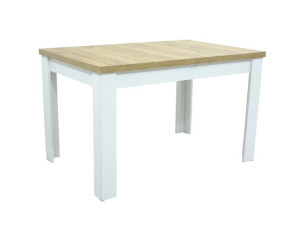 stół C-2 biały blat dąb craft  80x120/160