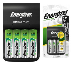 Ładowarka Baterii Aa Aaa + 4x Akumulatorki R6 Aa Energizer Base