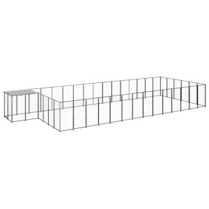 Lumarko Kojec dla psa, czarny, 22,62 m², stalowy