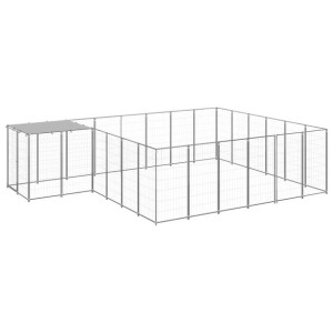 Lumarko Kojec dla psa, srebrny, 12,1 m², stalowy