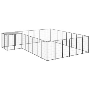 Lumarko Kojec dla psa, czarny, 15,73 m², stalowy