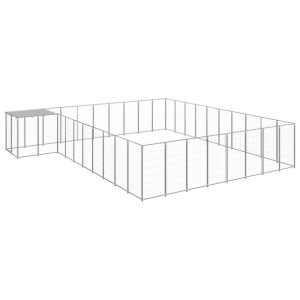 Lumarko Kojec dla psa, srebrny, 25,41 m², stalowy