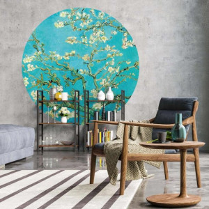 Lumarko Okrągła fototapeta Almond Blossom, 142,5 cm