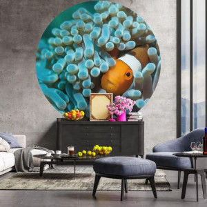 Lumarko Okrągła fototapeta Nemo the Anemonefish, 142,5 cm