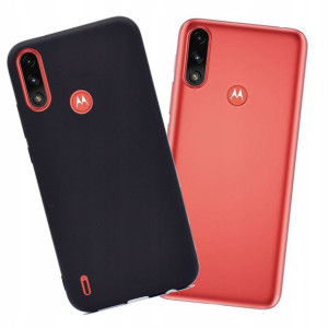 Etui czarne Black matowe do Motorola Moto E7 Power