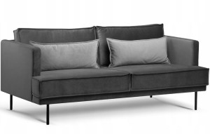 Kanapa sofa 3 os. welur premium kolory loft GANZO