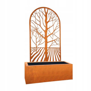 DONICA 120x45x40 + Panel BRAMA DO LASU Corten 2mm