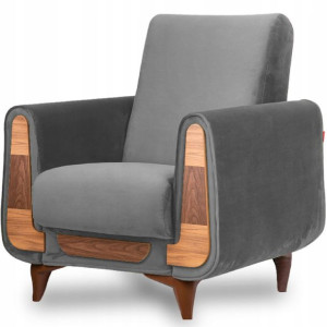 Fotel modern TOP QUALITY antracytowy GUSTAVO