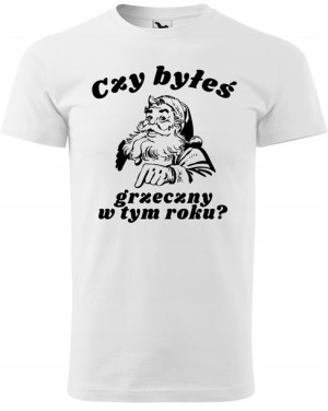 Czy byłeś grzeczny w tym roku? Koszulka biała 134