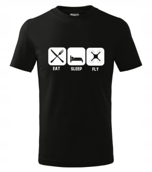 Koszulka EAT SLEEP FLY dron Prezent HIT r XXL