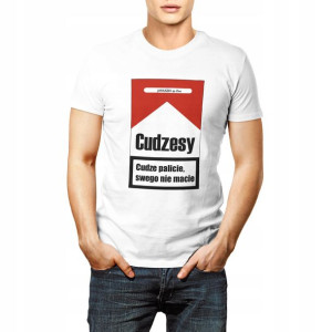 Koszulka CUDZESY HIT r. XL biała