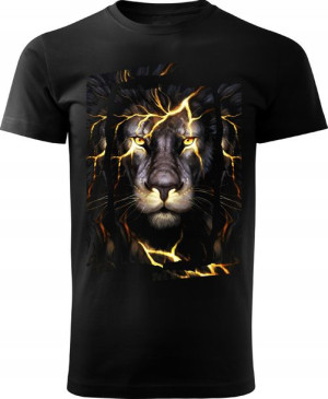 Koszulka z głową lwa LEW lion męska XXL v4