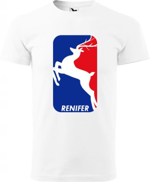 Koszulka świąteczna RENIFER LOGO prezent M ver11