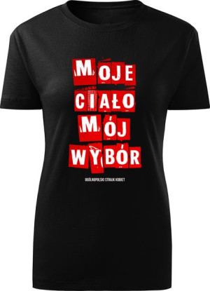 Koszulka STRAJK KOBIET moje ciało mój wybór M v4