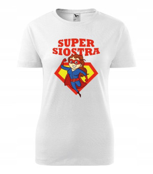 koszulka SUPER SIOSTRA prezent r. XL