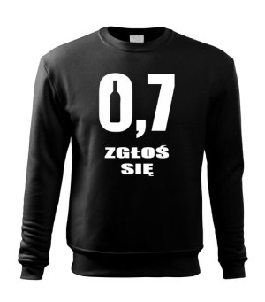 Bluza Męska 0,7 ZGŁOŚ SIĘ HIT prezent r. XL