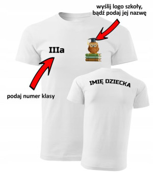 KOSZULKA imienna dla UCZNIA UCZENNICY r.152