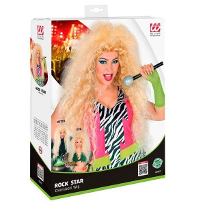 Peruka Kręcona Blond Rokowa Gwiazda Rock Star