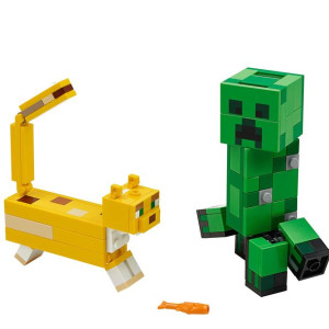 Klocki MY WORLD Zestaw Creeper + Ocelot 184 elementów