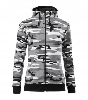 Bluza z kapturem rozpinana kamuflaż Moro M v1 D