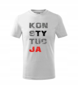 Koszulka męska KONSTYTUCJA biała 5XL