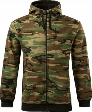 Bluza z kapturem rozpinana kamuflaż Moro XXL v2