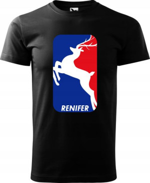 Koszulka świąteczna RENIFER LOGO prezent XS ver10