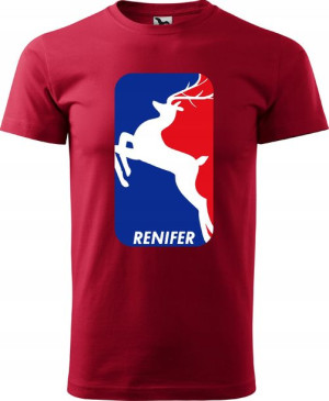 Koszulka świąteczna RENIFER LOGO prezent XXL ver9