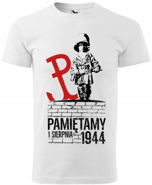Koszulka Patriotyczna męska biała M v4