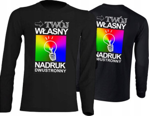 KOSZULKA DWUSTRONNY NADRUK dziecięca 12/14 lat LS