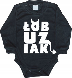 Body Łobuz mały łobuziak czarne rozmiar 56 ver5
