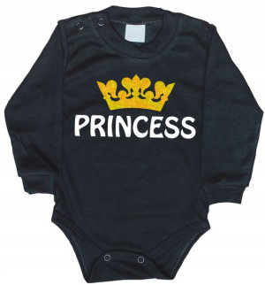 Body Princess złoty nadruk dla niemowlaka rozm 80