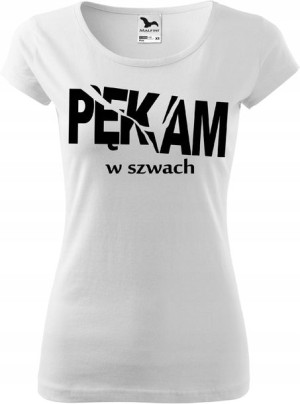 Koszulka z nadrukiem Pękam w szfach rozm L