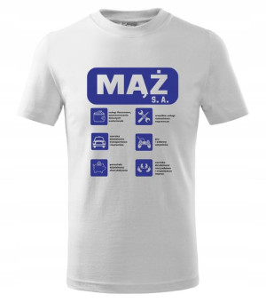 Koszulka MĄŻ s. a. Prezent HIT dla niego r. XL
