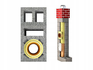 Komin ceramiczny system uniwersal 5m fi 180 +3W