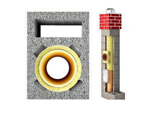 Komin ceramiczny system Uniwersal 6m fi 180 +1W