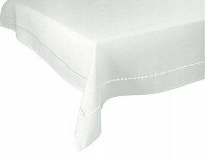 Obrus 140x180 biały elegancki gładki OPODI