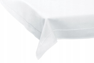 Obrus 160x220 biały elegancki gładki OPODI