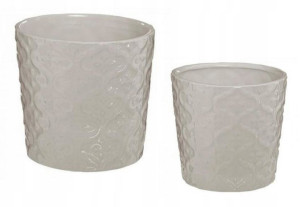 DONICZKI komplet DONICZKA ceramiczna DONICA 2 szt.