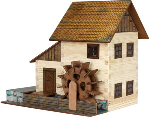 Walachia Składany Drewniany Model 3D - Młyn Wodny