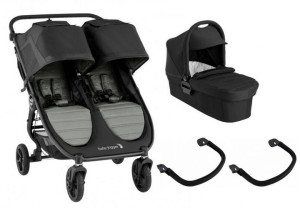 Baby Jogger City Mini Gt 2 Double Slate Wózek+1x Gondola+pałąki I Folia