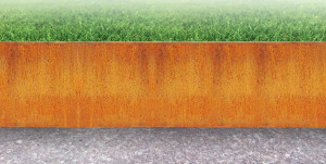 Obrzeża trawnikowe Stal Korten 2mm h25cm betonowe