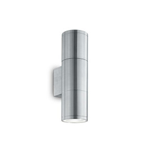 Kinkiet zewnętrzny GUN AP2 SMALL ALLUMINIO srrebrny 033013 Ideallux