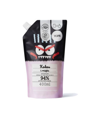 Yope Mydło do rąk dla dzieci Refill Kokos/Mięta 400 ml