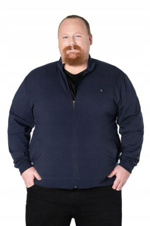 Duża Bluza Dresowa Męska Rozsuwana Sport 374-2 3XL