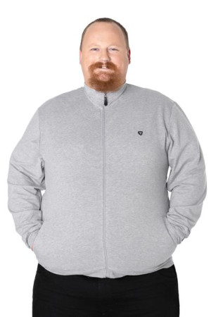 Duża Bluza Dresowa Męska Rozsuwana Sport 374-4 5XL