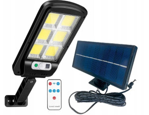 Latarnia Lampa Solarna Uliczna+panel+pilot 120led