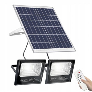 2x Lampa Halogen Naświetlacz Solarny + Pilot 100w